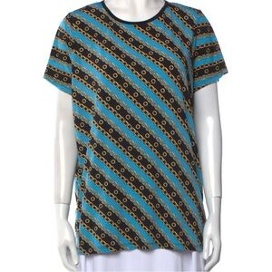 Michael Kors Top Blouse Tee Shirt Chain Pattern